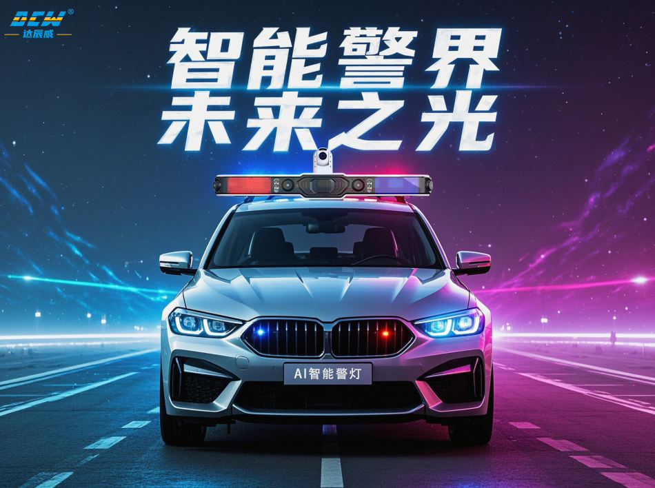 智慧警务新标配：达辰威（DCW）智能车载警灯让警车变身“移动指挥所”！