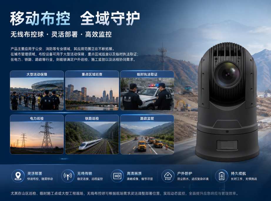 5G无线布控球